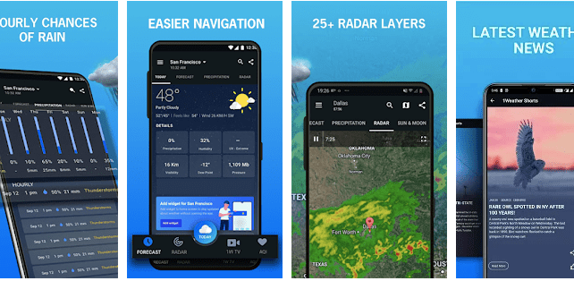 5 ứng dụng dự báo thời tiết tốt nhất năm 2021